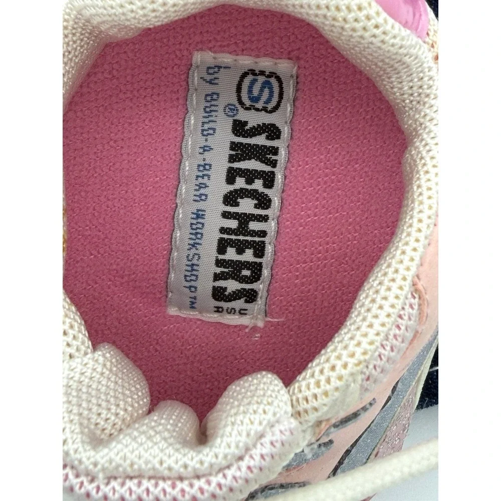Build A Bear Brown Plush Pink Skechers Shoes & Sparkle Jean Jacket & Pants EUC